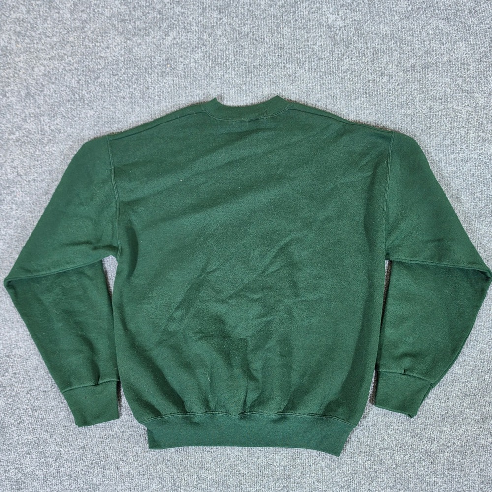 Vintage Looney Tunes Christmas Sweatshirt Sylvester Tweety Green XL USA Made - Picture 2 of 5